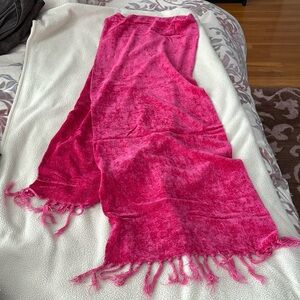 Hot pink scarf. Soft, pretty color